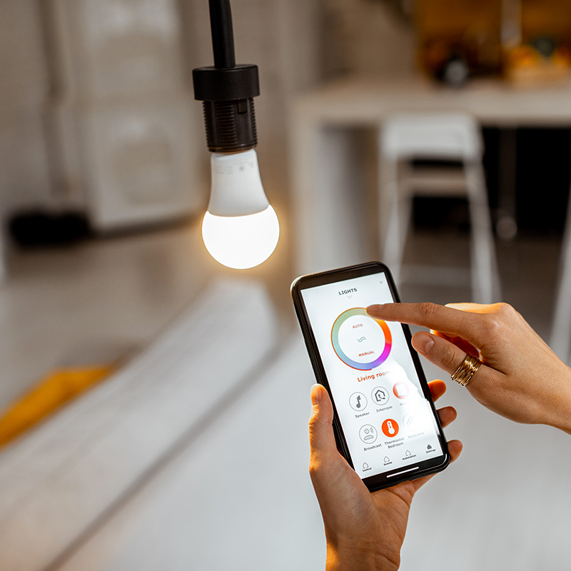 ampoule-connectee et application Smartphone
